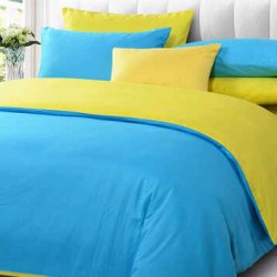 Sprei Polos sky-blue-vs-lemon