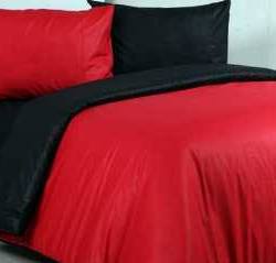 Sprei Polos -merah-mix-hitam