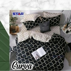 Sprei STAR Curva Hitam