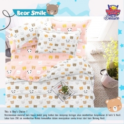 Sprei STAR Bear Smile Putih