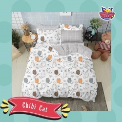 Sprei STAR Chibi Cat Putih