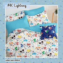 Sprei STAR MK  Lightning Putih